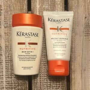 NWT Kerastase Paris Nutritive Bain Satin 1 Shampoo & Conditioner Set